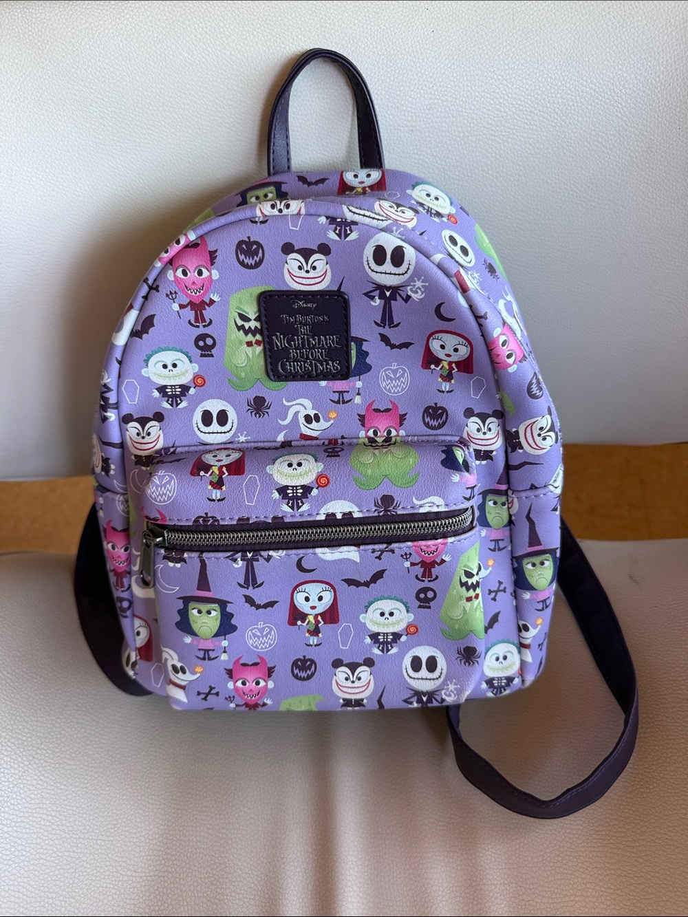 Loungefly Disney The Nightmare Before Christmas Purple Mini Backpack